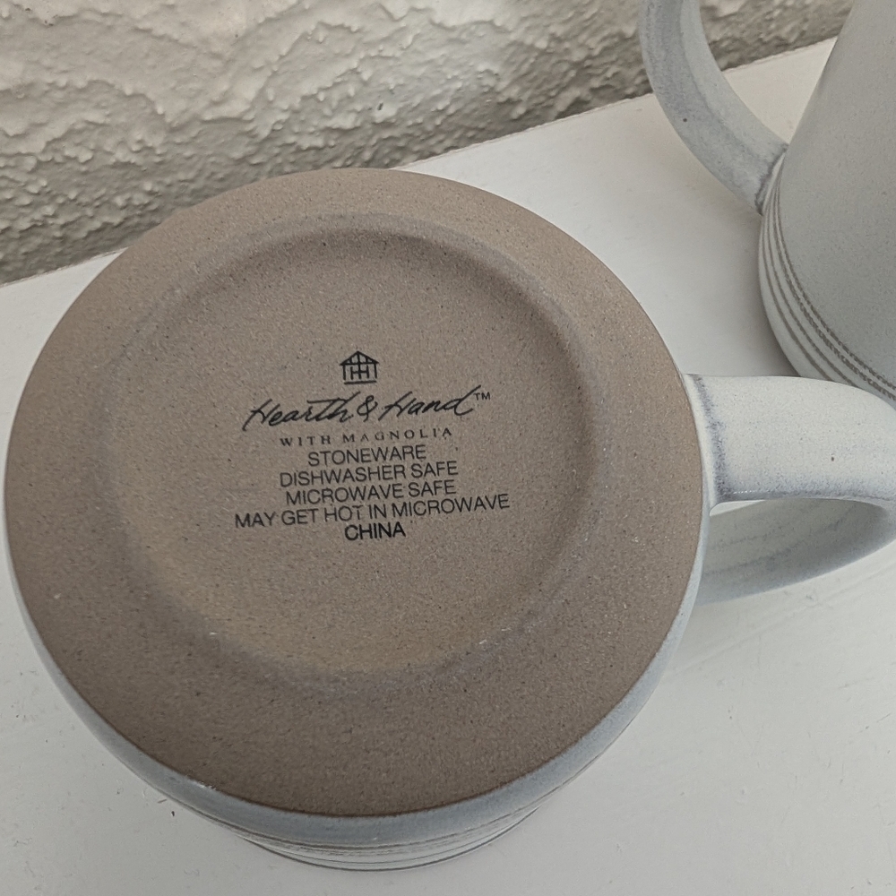Hearth & Hand Good Morning Stoneware Mug Set - White - Picture 5 of 7